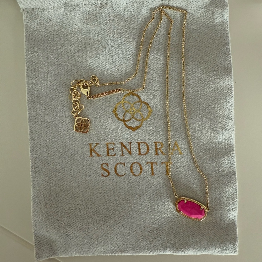 Kendra Scott Pink Elisa Necklace